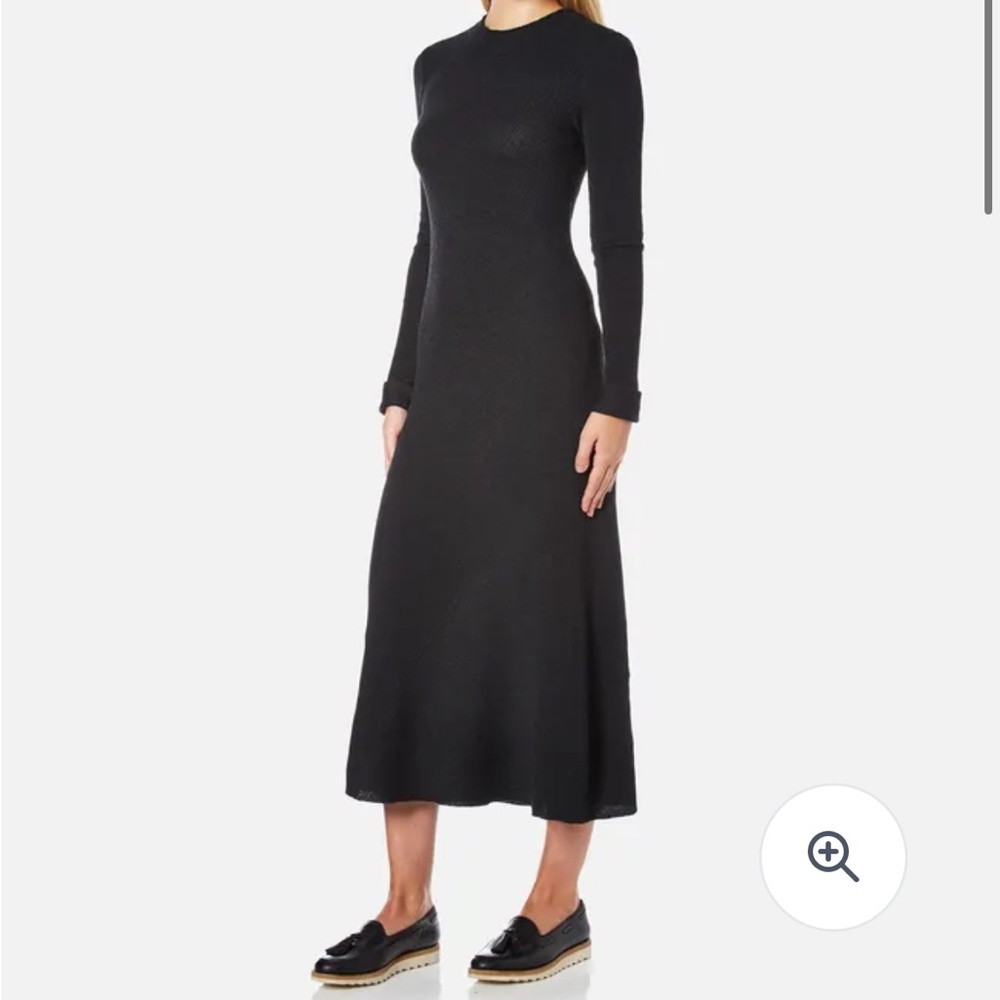 Helmut Lang Women's Double Rib Knit Detached Cuff Dress - Heather Grey